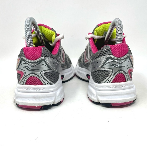 Saucony Cohesion 6‎ Running Shoe Grey Pink Neon Womens 6 - Picture 5 of 9